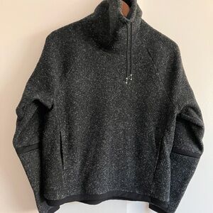 Nike Black marled fleece pullover
